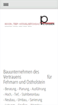 Mobile Screenshot of peterssen-bau.com